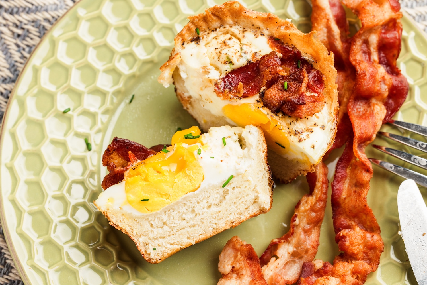 Boursin Egg Bread Bites - Of Course It's Good